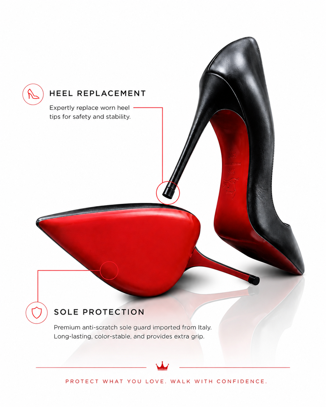 Stiletto Heels & Sole Guards Services