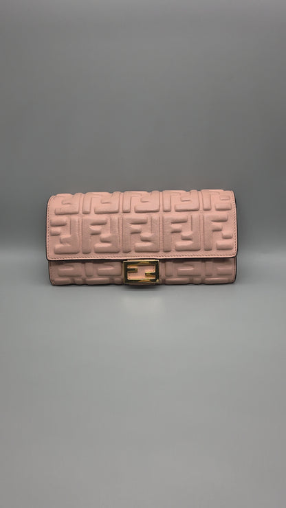 FENDI Zucca Baguette Wallet Clutch