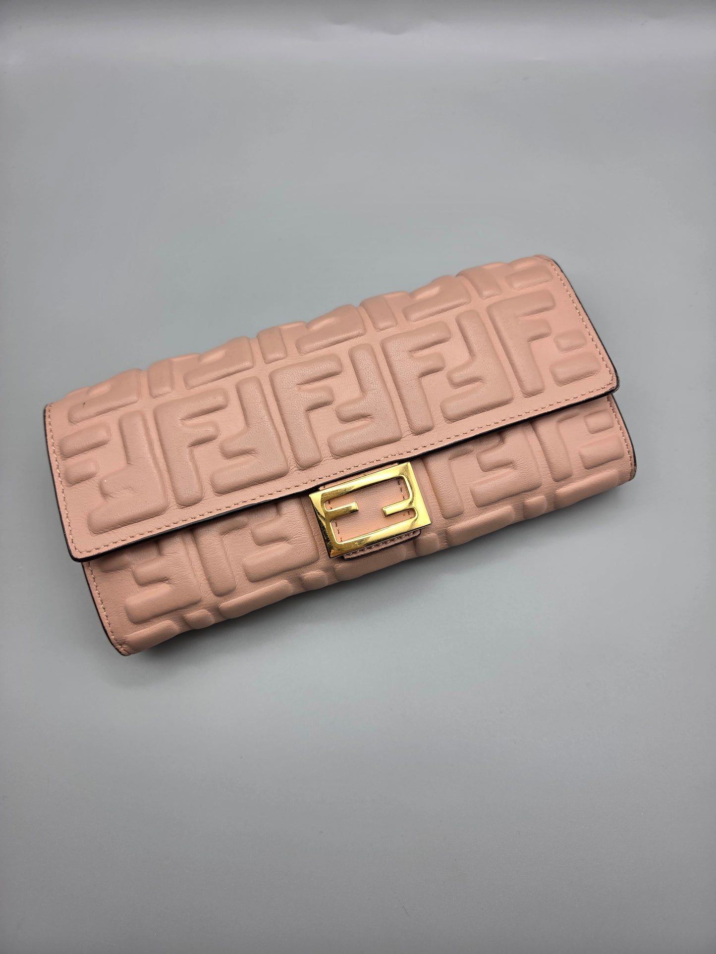 FENDI Zucca Baguette Wallet Clutch