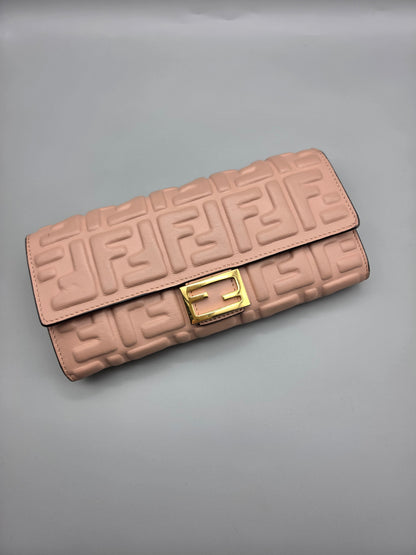 FENDI Zucca Baguette Wallet Clutch