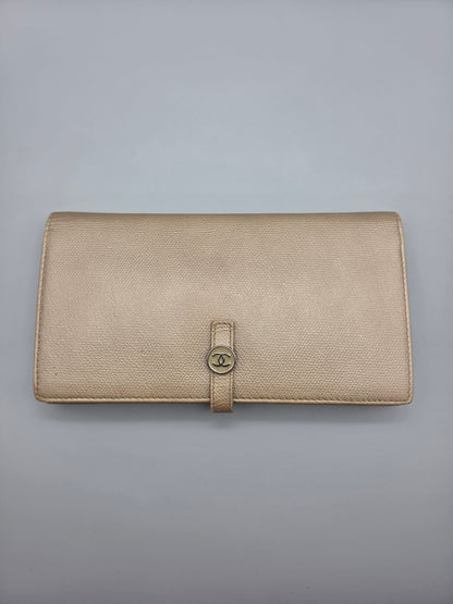 CHANEL Grained Calfskin CC Button Wallet