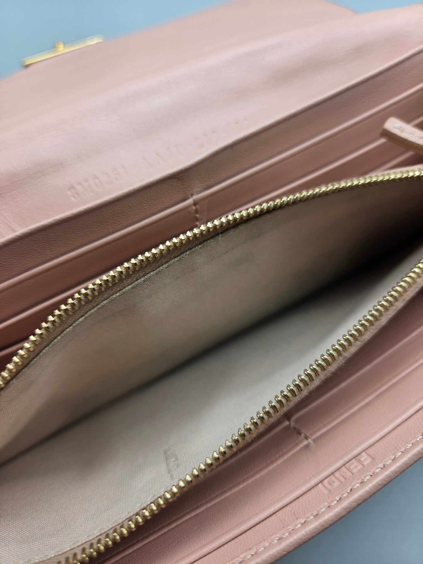 FENDI Zucca Baguette Wallet Clutch