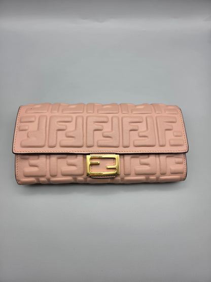 FENDI Zucca Baguette Wallet Clutch