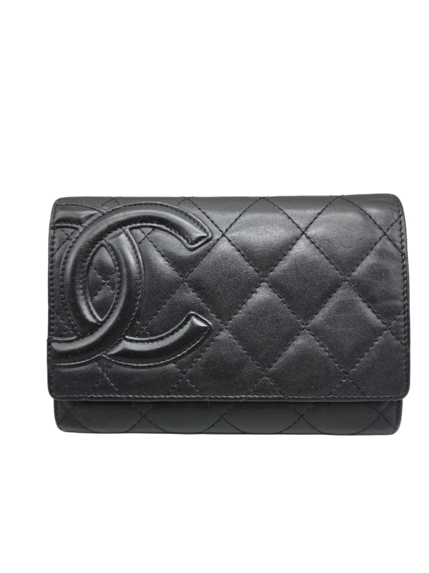CHANEL Black Cambon Small Wallet