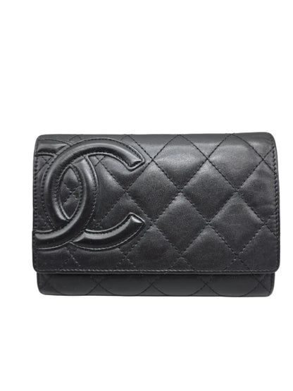 CHANEL Black Cambon Small Wallet