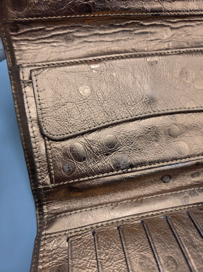 CHANEL 2.55 Reissue Bronze Quilted Leather Flap Wallet