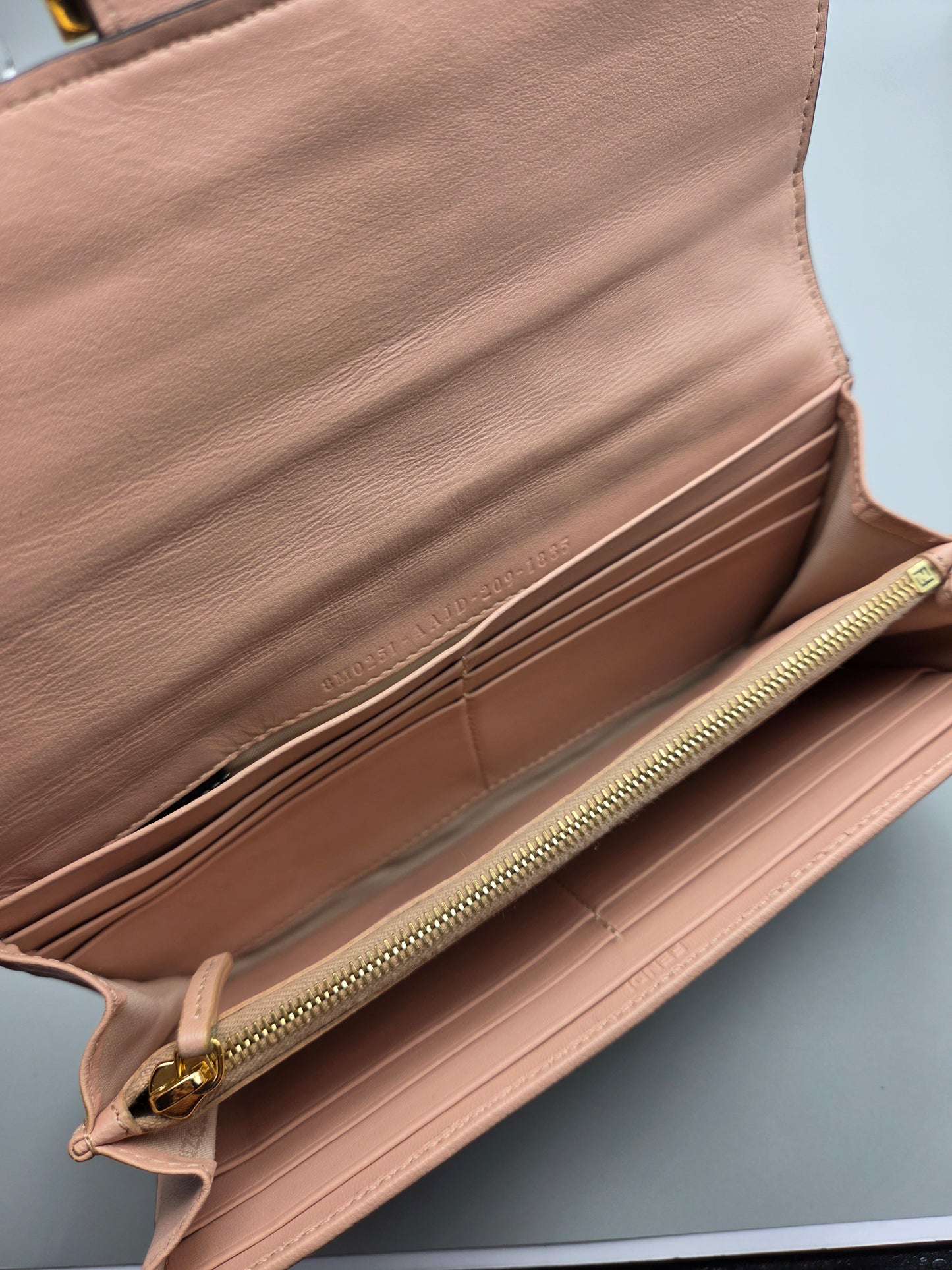 FENDI Zucca Baguette Wallet Clutch