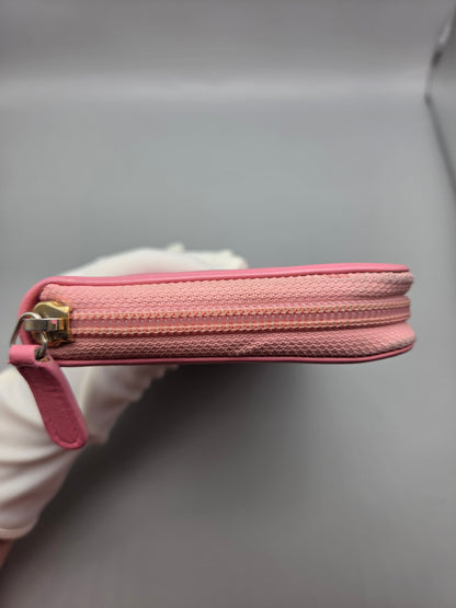 CHANEL Quilted Boy Zip Around Long Wallet
