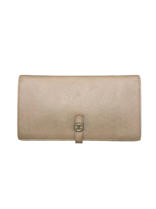CHANEL Grained Calfskin CC Button Wallet
