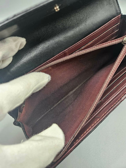 CHANEL Quilted Leather Clutch Wallet