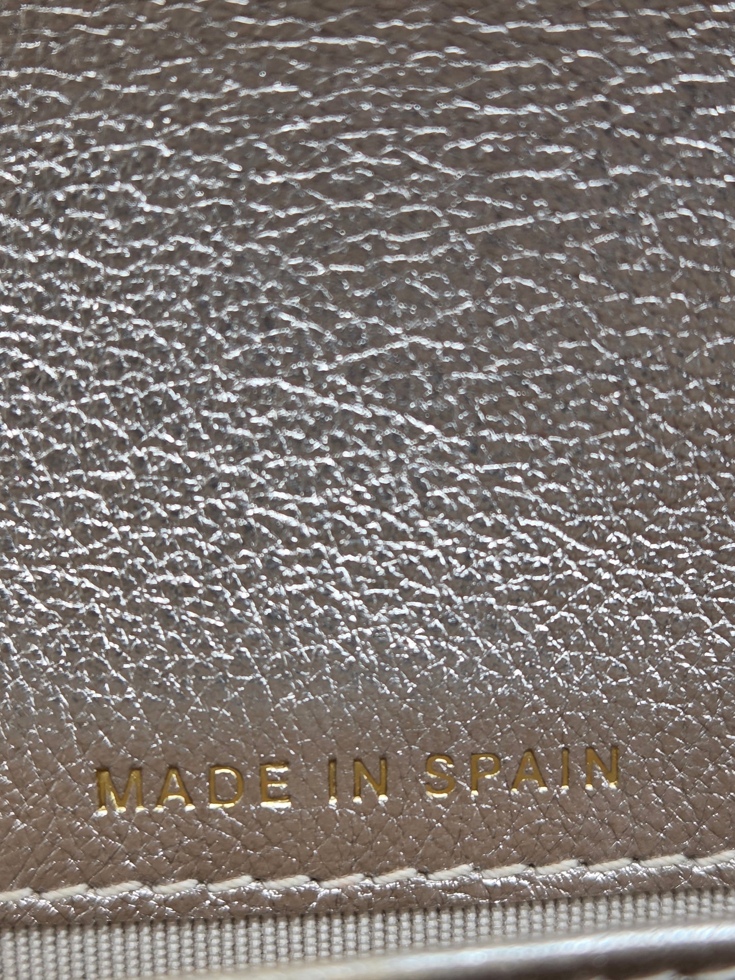 CHANEL Metallic Perforated Leather Clutch Wallet