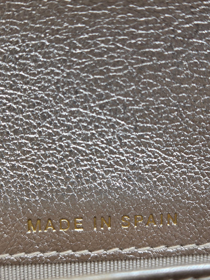 CHANEL Metallic Perforated Leather Clutch Wallet