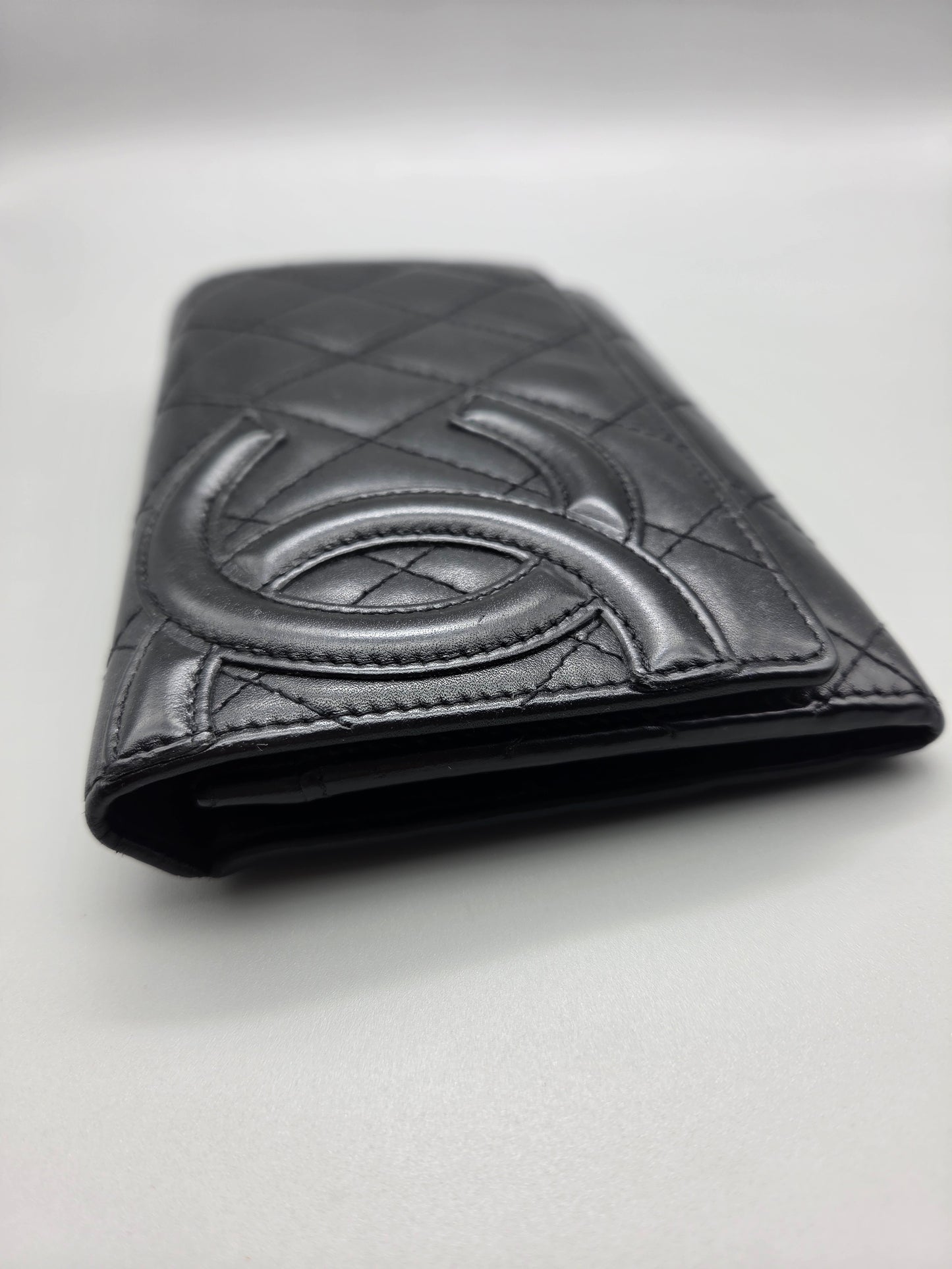 CHANEL Black Cambon Small Wallet