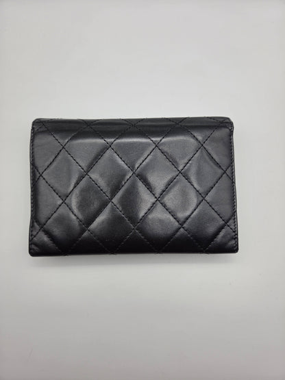 CHANEL Black Cambon Small Wallet