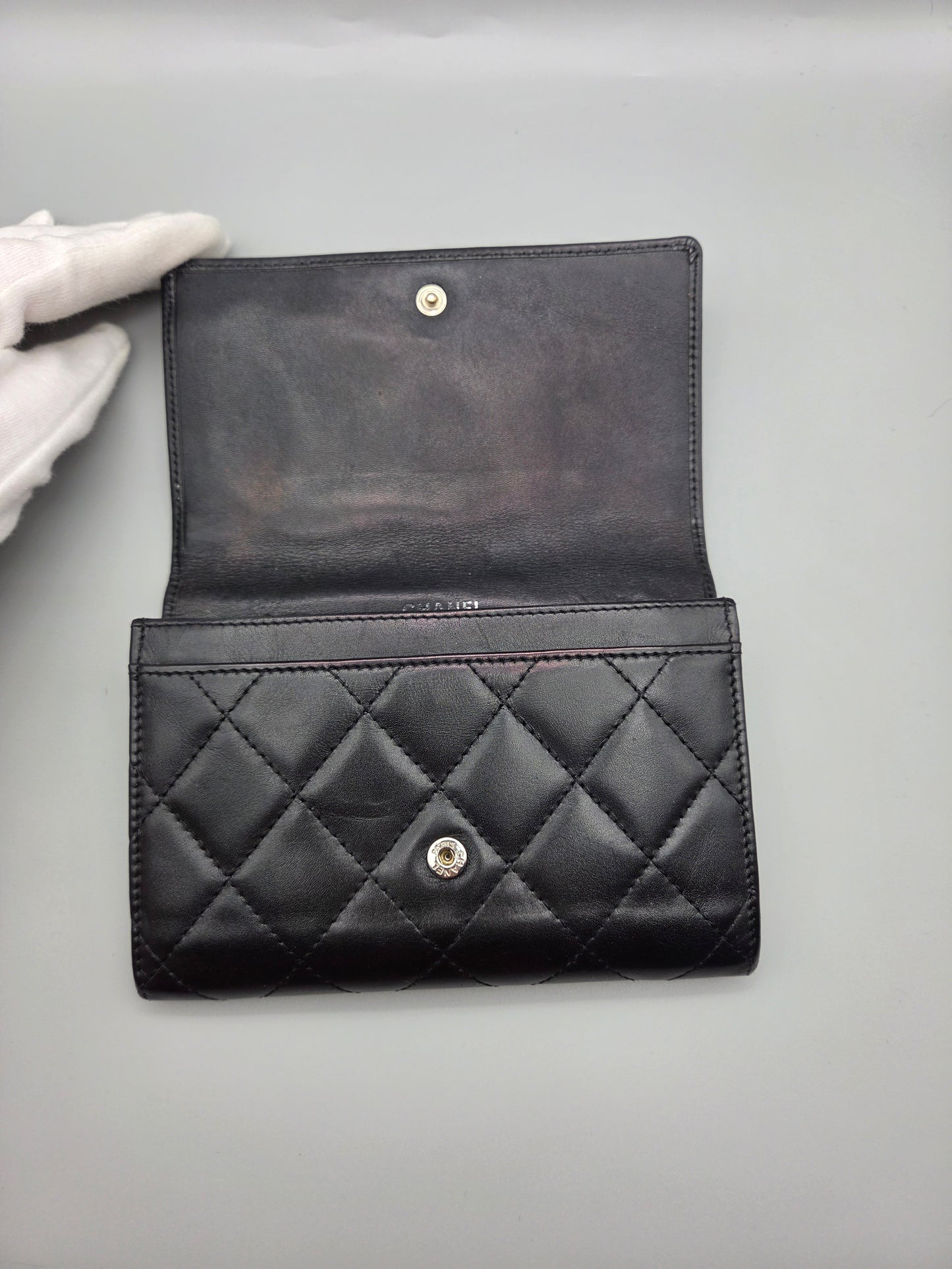 CHANEL Black Cambon Small Wallet